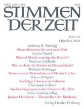 STIMMEN DER ZEIT: HEFT 10, OKTOBER 2014