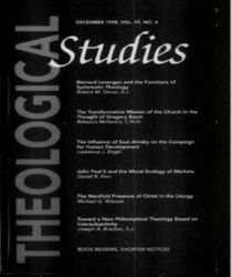 THEOLOGICAL STUDIES: DECEMBER 1998, VOL. 59, NO. 4