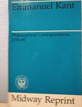 PHILOSOPHICAL CORRESPONDENCE, 1759-1799 