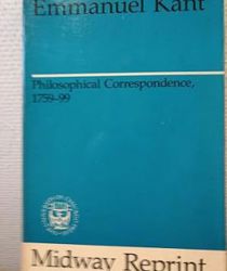 PHILOSOPHICAL CORRESPONDENCE, 1759-1799 