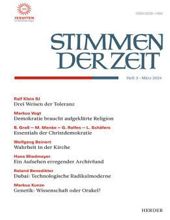 STIMMEN DER ZEIT: HEFT 3, MARZ 2013