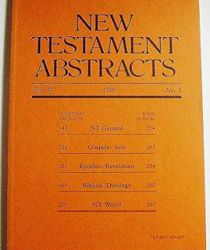 NEW TESTAMENT ABSTRACTS: VOL.34, NO.2, 1990