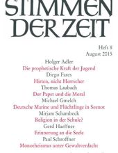 STIMMEN DER ZEIT: HEFT 8, AUGUST 2015