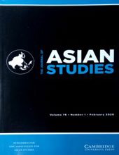 THE JOURNAL OF ASIAN STUDIES