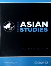 THE JOURNAL OF ASIAN STUDIES