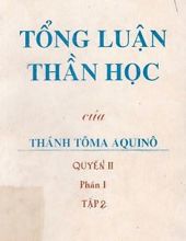 TỔNG LUẬN THẦN HỌC QUYỂN II PHẦN 1