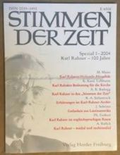 STIMMEN DER ZEIT: SPEZIAL 1 - 2004, KARL RAHNER - 100 JAHRE