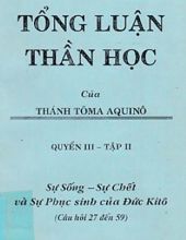 TỔNG LUẬN THẦN HỌC, QUYỂN 3, TẬP 2