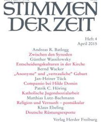 STIMMEN DER ZEIT: HEFT 4, APRIL 2015