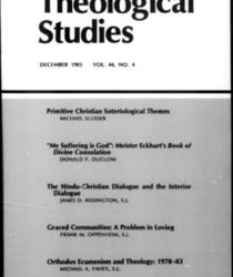 THEOLOGICAL STUDIES: DECEMBER 1983, VOL. 44, NO. 4