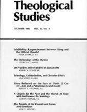 THEOLOGICAL STUDIES: DECEMBER 1981, VOL. 42, NO. 4