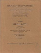 MEGILLOTH - 13 (BIBLIA HEBRAICA STUTTGARTENSIA)