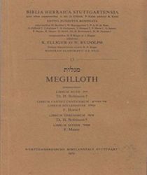 MEGILLOTH - 13 (BIBLIA HEBRAICA STUTTGARTENSIA)
