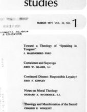 THEOLOGICAL STUDIES: MARCH 1971, VOL. 32, NO. 1