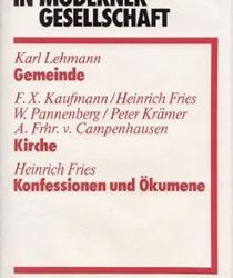 CHRISTLICHER GLAUBE IN MODERNER GESELLSCHAFT. TEILBAND 29