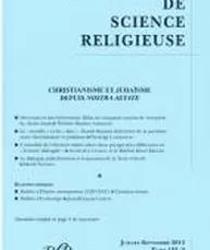 RECHERCHES DE SCIENCE RELIGIEUSE: TOME 103/3, JUILLET - SEPTEMBRE 2015