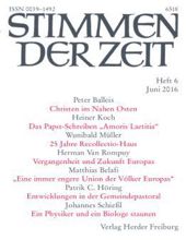 STIMMEN DER ZEIT: HEFT 6, JUNI 2016