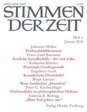 STIMMEN DER ZEIT: HEFT 1, JANUAR 2015