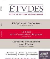 ÉTVDES: REVUE DE CULTURE CONTEMPORAINE:  NO 4275, OCTOBRE 2020