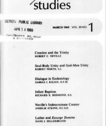 THEOLOGICAL STUDIES: 1969 - VOL. 30 - NO. 1,2,3,4