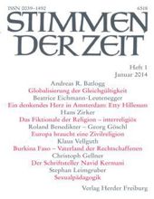 STIMMEN DER ZEIT: HEFT 1, JANUAR 2014