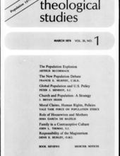 THEOLOGICAL STUDIES: MARCH 1974, VOL. 35, NO. 1