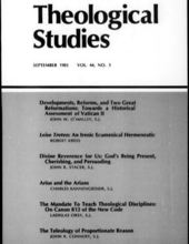 THEOLOGICAL STUDIES: SEPTEMBER 1983, VOL. 44, NO. 3