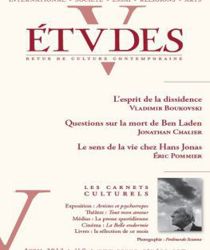 ÉTVDES: REVUE DE CULTURE CONTEMPORAINE: TOME 418, NO 4, AVRIL 2013