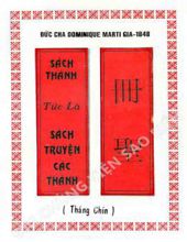 SÁCH THÁNH TỨC LÀ SÁCH TRUYỆN CÁC THÁNH