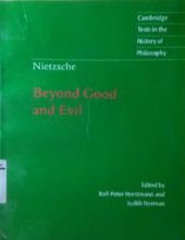 BEYOND GOOD AND EVIL: PRELUDE TO A PHILOSOPHY OF THE FUTURE