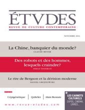 ÉTVDES: REVUE DE CULTURE CONTEMPORAINE: NO 4210, NOVEMBRE 2014