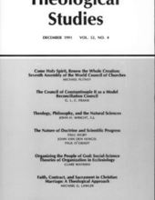 THEOLOGICAL STUDIES: DECEMBER 1991, VOL. 52, NO. 4