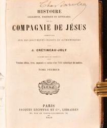 HISTOIRE RELIGIEUSE, POLITIQUE ET LITTÉRAIRE DE LA COMPAGNIE DE LA JÉSUS