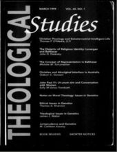 THEOLOGICAL STUDIES: MARCH 1999, VOL. 60, NO. 1 