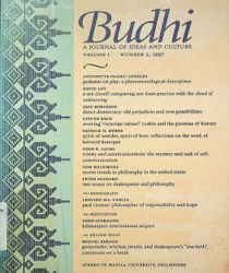 BUDHI A JOURNAL OF IDEAS AND CULTURE: VOLUME 1_NO. 2/1997