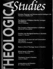 THEOLOGICAL STUDIES: MARCH 1999, VOL. 60, NO. 1