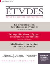 ÉTVDES: REVUE DE CULTURE CONTEMPORAINE: NO 4255, DÉCEMBRE 2018