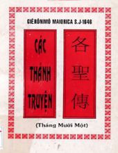 CÁC THÁNH TRUYỆN - THÁNG MƯỜI MỘT