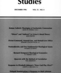 THEOLOGICAL STUDIES: DECEMBER 1996, VOL. 57, NO. 4