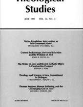 THEOLOGICAL STUDIES: JUNE 1991, VOL. 52, NO. 2 