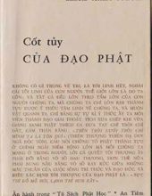 CỐT TUỶ CỦA ĐẠO PHẬT