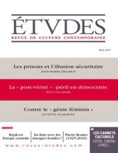 ÉTVDES: REVUE DE CULTURE CONTEMPORAINE: NO 4238, MAI 2017