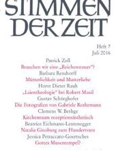 STIMMEN DER ZEIT: HEFT 7, OKTBER 2016