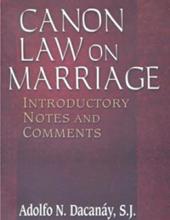 CANON LAW ON MARRIAGE