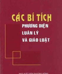 CÁC BÍ TÍCH: PHƯƠNG DIỆN LUÂN LÝ VÀ GIÁO LUẬT