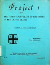 PROJECT 1 THE JESUIT APOSTOLATE OF EDUCATION IN THE UNITED STATES