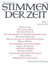 STIMMEN DER ZEIT: HEFT 1, JANUAR 2016