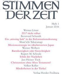 STIMMEN DER ZEIT: HEFT 1, JANUAR 2016