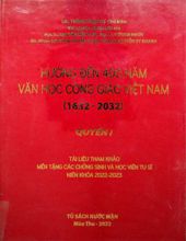 HƯỚNG ĐẾN 400 NĂM VĂN HỌC CÔNG GIÁO VIỆT NAM (1632-2032)- QUYỂN I