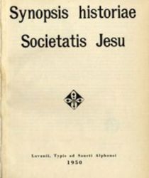 SYNOPSIS HISTORIAE SOCIETATIS JESU